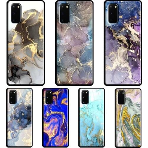 Ink Painting marble Cover For Samsung Galaxy S20 FE S21 Ultra Note 20 Note9 Note10 S8 S9 S10 Plus Phone Case