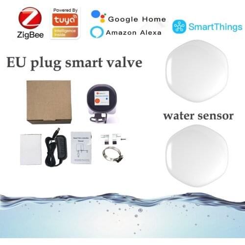 4 pieces tuya ZigBee Water sensor Leak Detector Flood Water leakage Alarm support automatic valve smart life app remote control