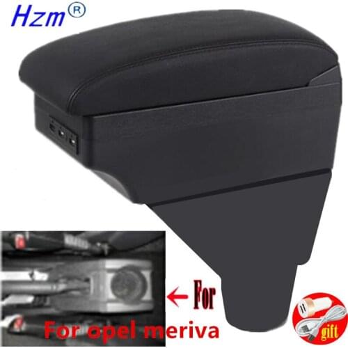 For opel meriva armrest box For opel meriva central storage box Retrofit parts Car Armrest Accessories Easy to install