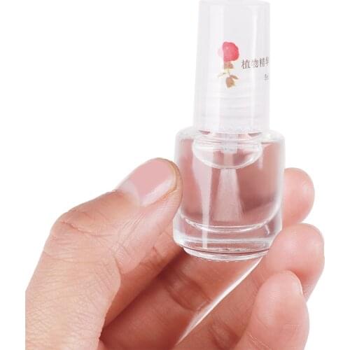 1Pcs Glossy Shiny Nail Polish Liquid Base Coat Nourishment Nail Art Hardener For Nail Tool 5ml Transparent Nail Top Base Coat
