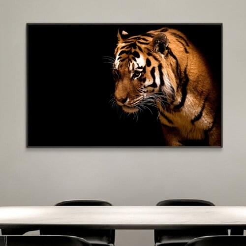 Colorful Tiger Painting Wall Art Posters and Prints Wildlife Animals Canvas Paintings Wall Art Pictures Living Room Home Decor
