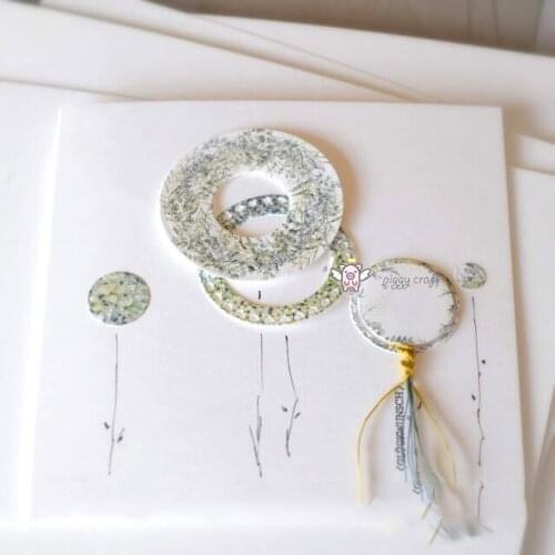 Mmao Crafts Metal Steel Cutting Dies Love circle frame decoration Stencil For DIY Scrapbooking Paper/photo Cards Embossing Dies