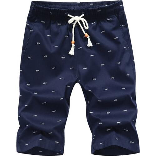 Mens Shorts Summer Mens Beach Shorts Fishbone Printing Cotton Casual Male Shorts Homme Bermuda Masculina Plus Size M-5XL,JCK111