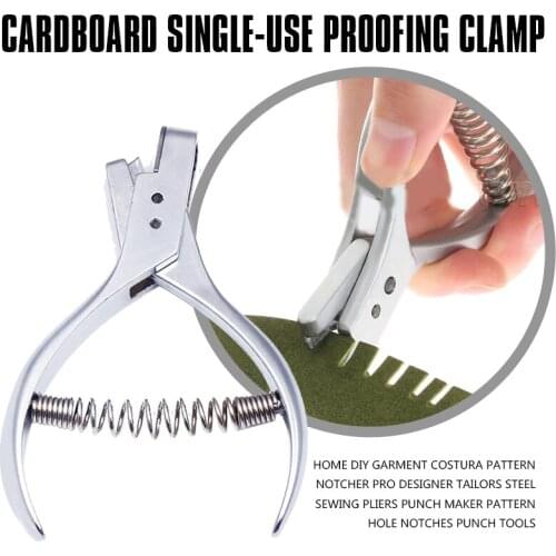 New Home DIY Garment seam Pattern Notcher Pro Designer Tailors Steel Sewing Pliers Punch Maker Pattern Hole Notches Punch Tools