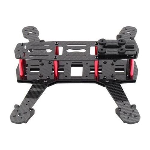 Wholesale Mini 250mm All carbon fiber glass Frame for QAV250 Mini Quadcopter Racing frame with free 4*Motors Protected Base