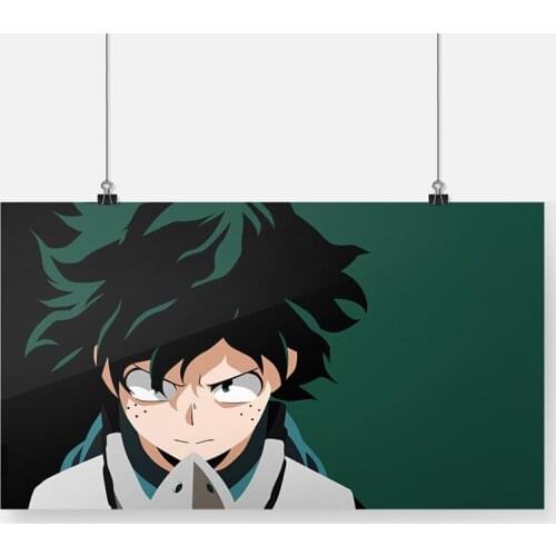 Izuku Midoriya Boku No Hero Anime Poster Framed Wooden Frame Canvas Painting Wall Art Decor Bedroom Study Home Decoration Prints