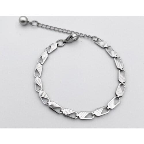 Titanium steel jeans buckle heart-shaped simple bracelet fashion bracelet trendy jewelry