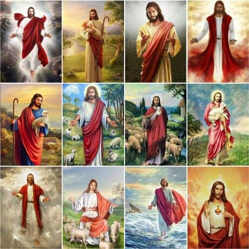 Religion Christian Jesus 5D Diy Full Square and Round Diamond Painting Embroidery Cross Stitch Kit Wall Art Handcraft Home Decor