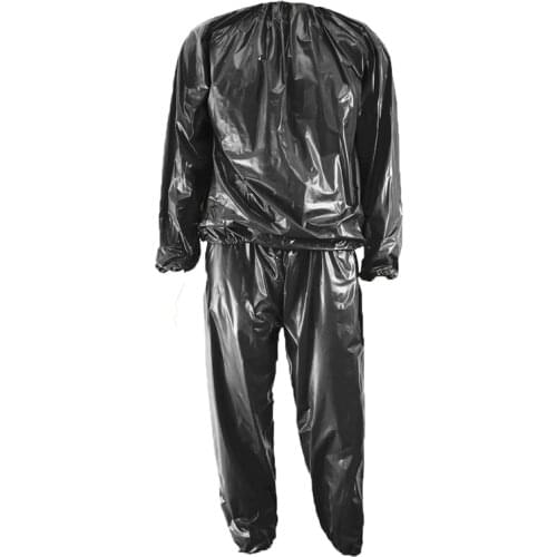 PVC Sauna Suit Sweat Suit Gym Fitness Workout Clothing Training Workout 1.5mm Super Thick