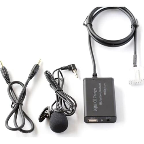 Hands-Free USB AUX Bluetooth Car Digital Music Cd Changer Adapter For Honda Accord Civic CRV