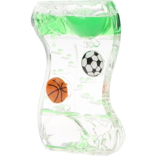 Visual Slim Liquid Motion Timer Mix Color Whale Ball Oil Hourglass Sensory Playing Science Toy Home Decoration