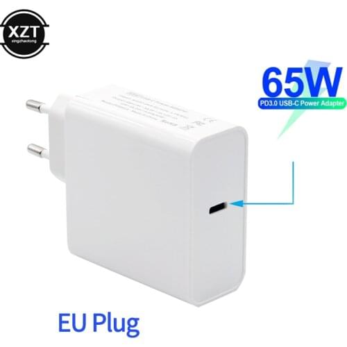 PD 65W Charger USB 3.1 Type C Charger for Apple MacBook Air iPad Pro Samsung Tablet Phone EU/US Fast Charger for Nintendo Switch