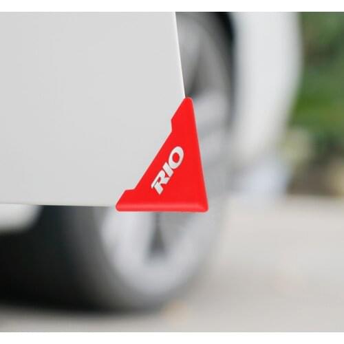 2PCS Silicone Car Door Corner Cover Bumper Anti-Scratch Protector for KIA Rio K2 K3 K4 K5 KX3 KX5 QL Accessories Car Styling