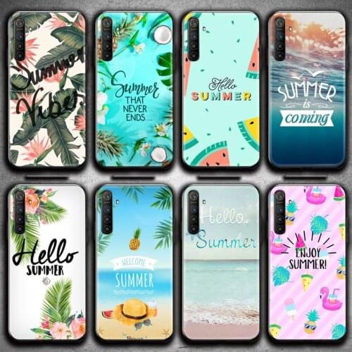 Hello Summer Beach Sea fruit Phone Case For OPPO Realme 6 Pro Realme C3 5 Pro C2 RENO2-Z A11X