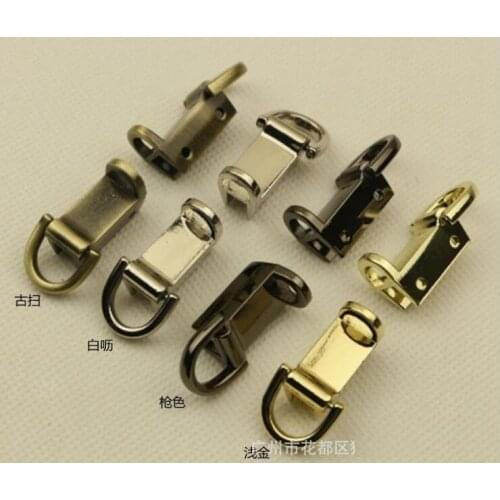 10pair/lot) factory wholesale metal luggage handbag shoulder straps side chain belt link activity adjustment buckle hardware ac