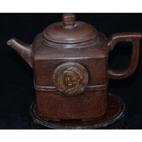 Old ZiSha Pottery Tea Pot,phoenix, with Mark,Mao Ze-dong,03,best collection& adornment, Free shipping