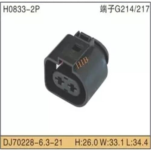 200SETS DJ70228-6.3-21 6.3mm 2Pin AMP Car Electrical Wire Connectors for Audi ,BMW,Honda,Toyota,NISSAN AND other models