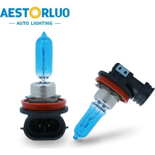 10pcs Factory Supply H9 Super White Halogen Bulb Fog Lights High Power Car Headlights Lamp Car Light Source parking12V 55W 6000K