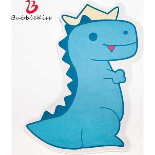 Bubble Kiss Cartoon Carpet Little Dinosaur Pattern Rug Green Floor Mats Cute Childrens Room Crawling Carpets Computer Chair Rug