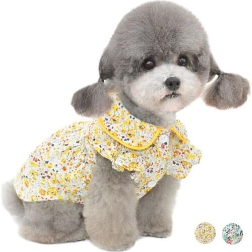 Luxury Cute Dog Dresses for Small Dogs Girl Cat Fashion Spring Puppy Clothes Girl Vestidos Para Perritas Summer Pet Clothes