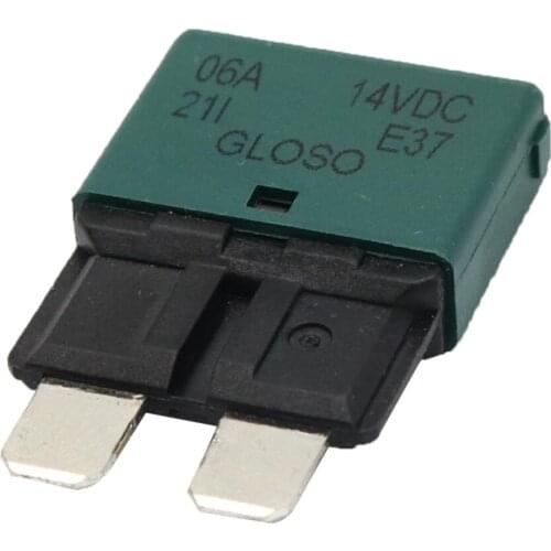 Universal Car Truck Mini Blade Fuses 24V 6A Manual Circuit Breaker