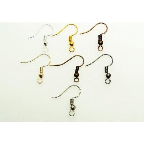 150pcs 20mmx16mm Wholesale Silver gold Plated Earring Hooks Findings Ear wire for Jewelry Earrings Making Accessories Supplies