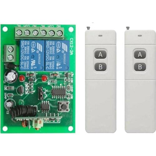 3000m DC 12V 24V 2CH 2 CH 10A Wireless Remote Control LED Light Switch Relay Output Radio RF Transmitter And 433 MHz Receiver