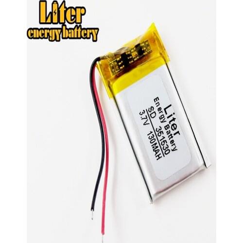 351530 3.7V 130mAH 351533 PLIB; polymer lithium ion / Li-ion for dvr,GPS,mp3,mp4,cell phone,speaker