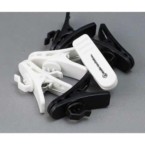 5pcs cable clips Collar Clip headphone Rotating Clamps for headphones headset clamp earphone accessories MP3 Mp4 Black white