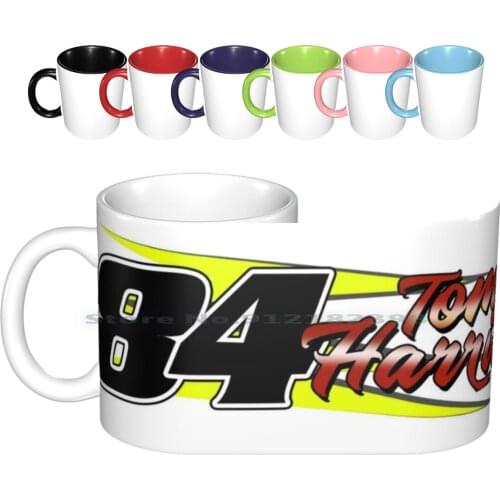 84 Tom Harris Brisca 2019 Ceramic Mugs Coffee Cups Milk Tea Mug Stockcars Cars Racing Sport Speed Brisca Oval Track Stock Car