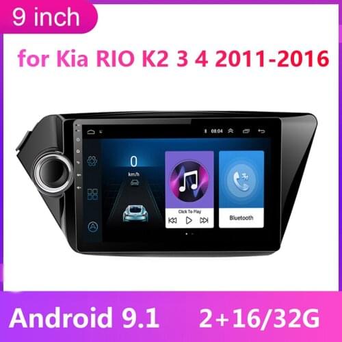 2Din Android 9.1 Car Radio Multimedia Player Gps Navi Wifi for Kia RIO K2 K3 K4 2011 2012 2013 2014 2015 2016