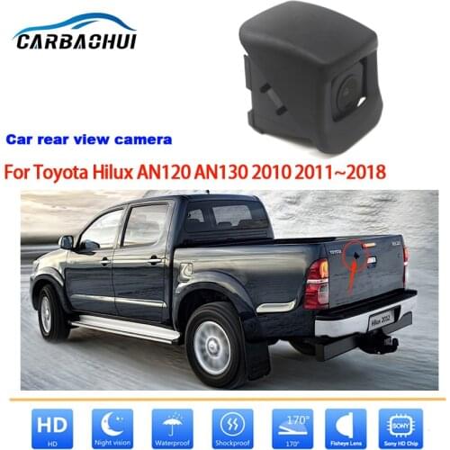 Car HD rear view camera For Toyota Hilux AN120 AN130 2010 2011 2012 2013 2014 2015 2016 2017 2018 OEM Origina Hole Reversing