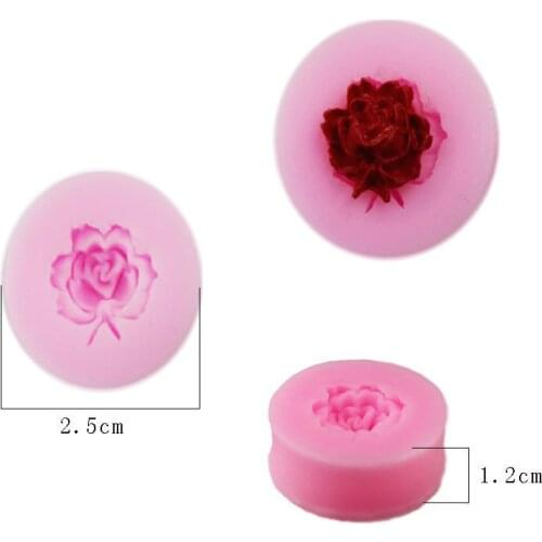 Free Shipping Silicone Single Flower Turn Sugar Chocolate Mold Baking Cake Pastry Pudding Dough Soap Mould DIY Tools Gift