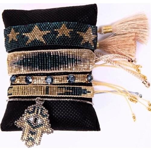 ZHONGVI New Miyuki Bead Bracelets Star Wrap Bracelet For Women Mexian Fashion Hamsa Hand Jewellery Friendship Pulseras Wholesale