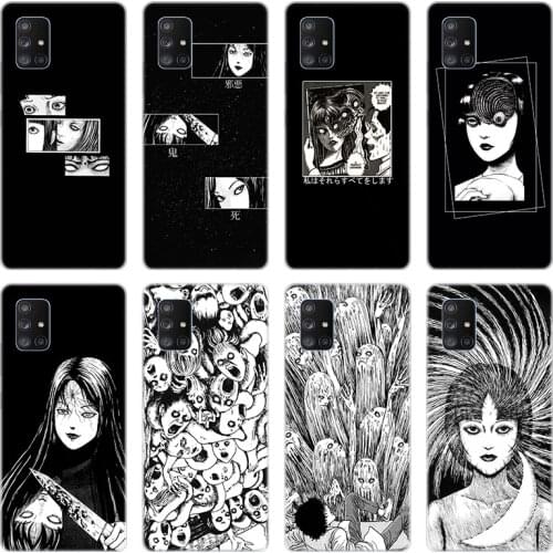 Junji Ito Tees Horror Soft Case for Samsung Galaxy A10 A21 A30 A50 A70 S A20E A40 A01 A11 A31 A41 A51 A71 A81 A91 Silicone Cover