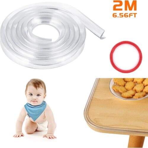 Baby Silicone Table Edge Strip Safety Protector Table Corner Protection From Children Anticollision Edge Corners Guards Cover