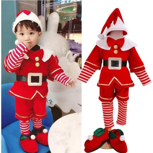 Kids Christmas Cosplay Santa Claus Pumpkins Snowman Costume Toddler Child Baby X-Mas New year Halloween Outfit Gift For Boy Girl