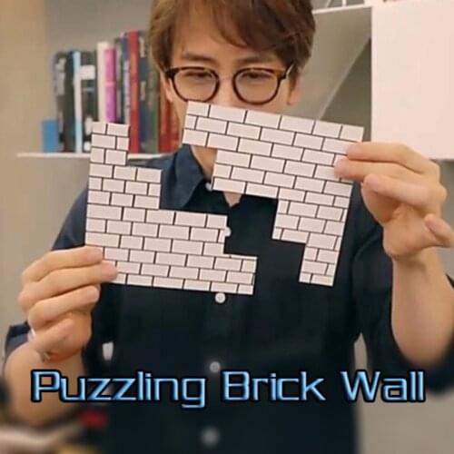 Puzzling Brick Wall Gimmick Close up Magic Tricks Illusions Magic Toys Magician Easy To Do Visual Street Bar Magia Funny