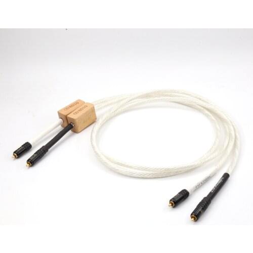Hifi audio RCA Interconnect cable with WBT-0144 RCA plugs Connector hi-end RCA extension cord