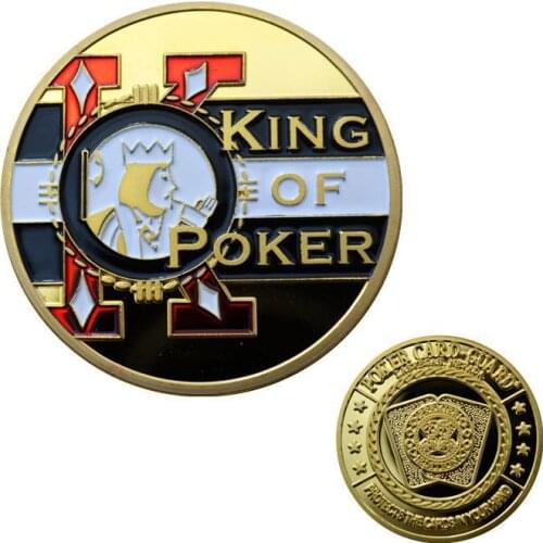 King Of Poker Casino Challenge Normal Gold Pated Poker Game Coins Novelty Coin Souvenir Festival Gift