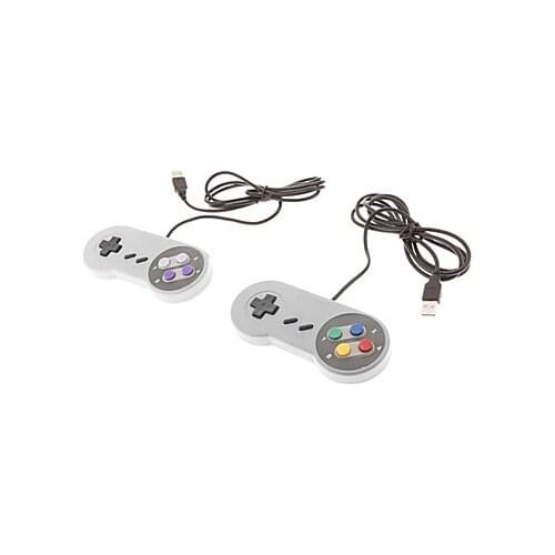 Hot 1x Super Game Controller SNES USB Classic Gamepad for PC MAC Games for Win98/ME/2000/2003/XP/Vista/Windows7/8/ Mac os