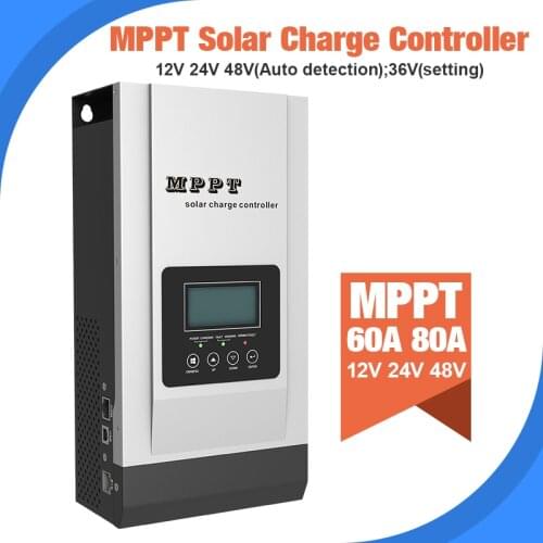 MPPT 80A Solar Controller 12V 24V 48V Solar Charger Regulator Battery 36V setting Charger Max 150VDC Controller Regulator
