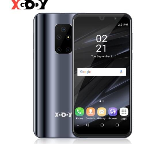 XGODY Mate 30 Mini 3G Smartphone Android 8.1 Dual Sim 5.5" 18:9 Full Screen 1GB 8GB MTK6580 Quad Core 5.0MP 2500mAh Mobile Phone