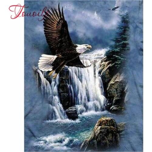 De Waterval Adelaar Diamond Needlework Diy Diamond Painting Kit 3D Diamond Cross Stitch Embroidery