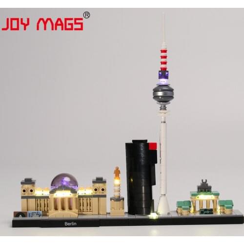 JOY MAGS Only Led Light Kit For 21027 Architecture Berlin TV Tower , (NOT Include The Model)