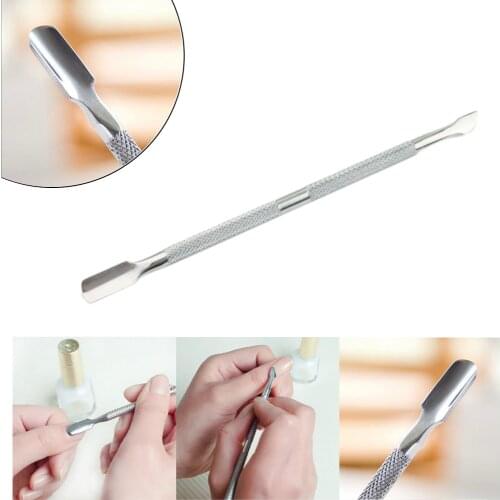 New Portable 1PC/2PCS Dead Skin Nail Pusher Double Head Stainless Steel Cuticle Nail Pusher Manicure Tools