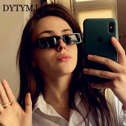 DYTYMJ 2021 Rectangle Sunglasses Women Vintage Small Glasses for Women/Men Brand Designer Shades for Women Luxury Gafas De Sol