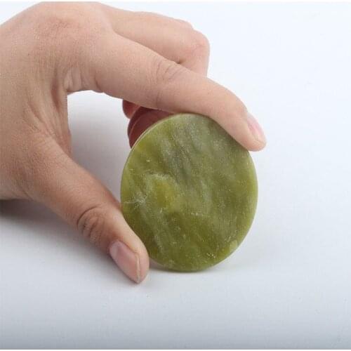 Artificial Around Jade Stone for Eyelash Extension Adhesive Glue Pallet Stand Holder Glue Adhesive Pallet Pad for Makeup Tools