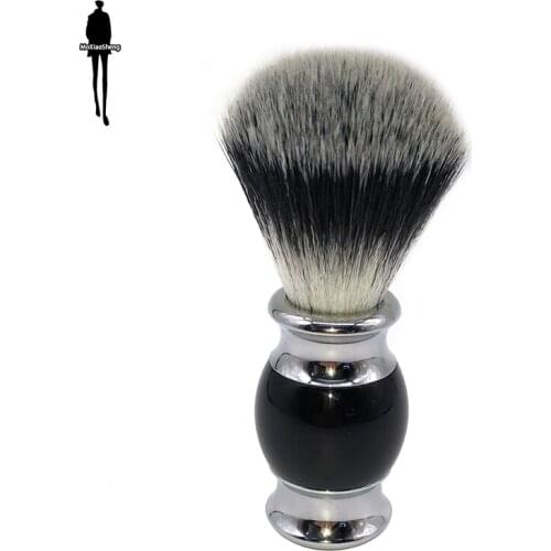 Beard brush soft and comfortable beard brush head resin handle foams quickly without hurting the skin
