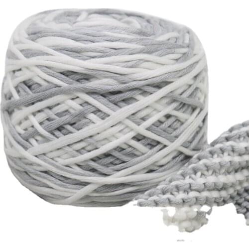 Knitting threads hand knit scarf collar Soft Silk milk Cashmere Wool Cotton Yarns for Kids Baby Eco-friendly Dyed thick yarn